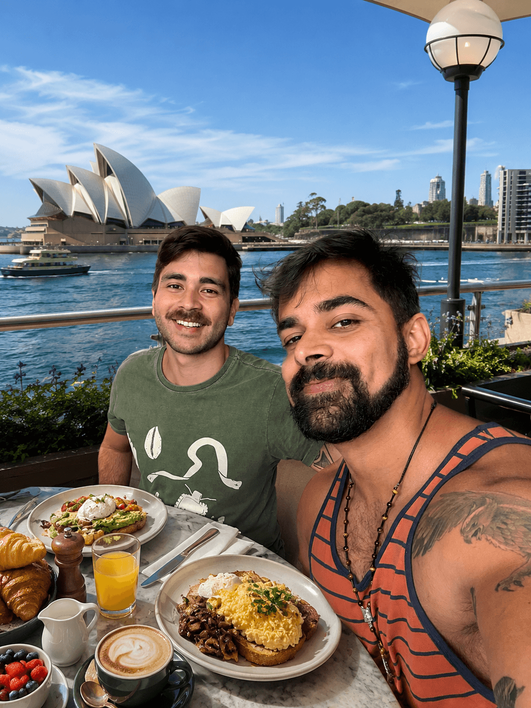 Café da manhã com vista para a Opera House