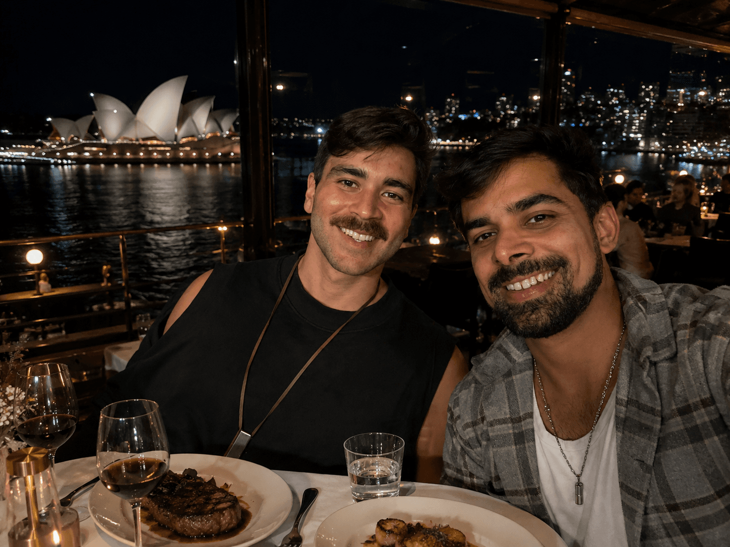 Jantar com vista para a Opera de Sydney
